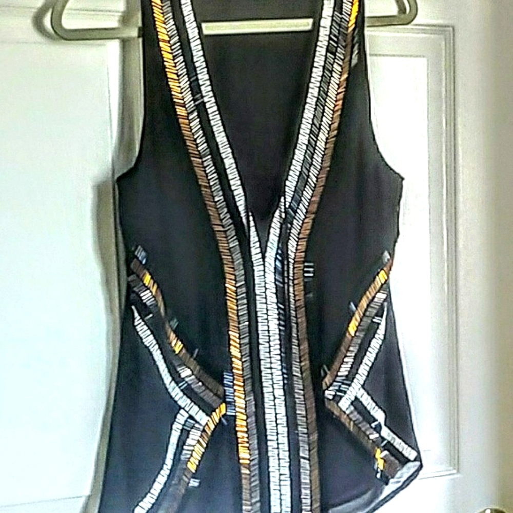 Hand beaded top